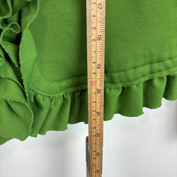 INC Emerald Green Ruffle Trim Jacket – Vintage Inspired Art Teacher – Women’s M - Picture 7 of 8